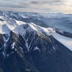 Flugwegposition um 14:24:12: Aufgenommen in der Nähe von Gemeinde Navis, Navis, Österreich in 2906 Meter